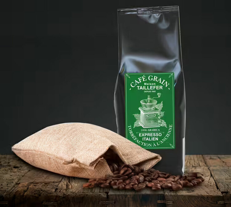 caff&egrave; in grani tostato in Francia