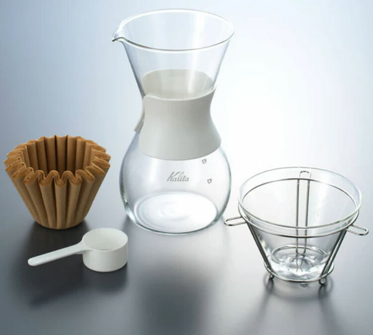 Set dripper et carafe KALITA Wave Style 185