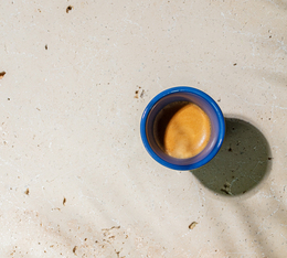 cup of blend maison lugat coffee