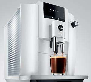 Cafetiere a grain Jura E4 Pianowhite design