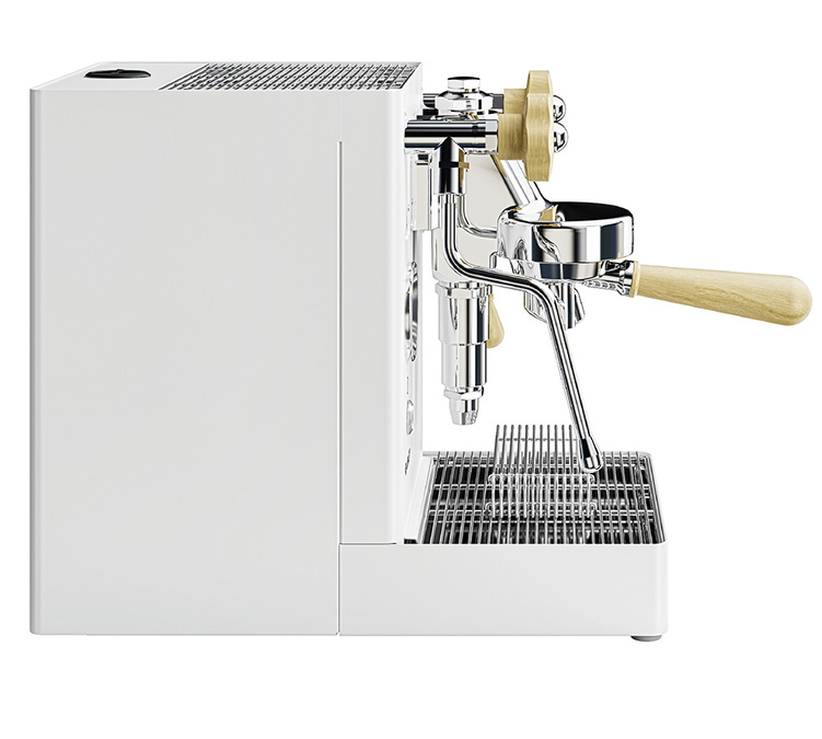 LELIT MaraX PL62X-EUCW Barista-Siebtr&auml;germaschine Wei&szlig; & Holz
