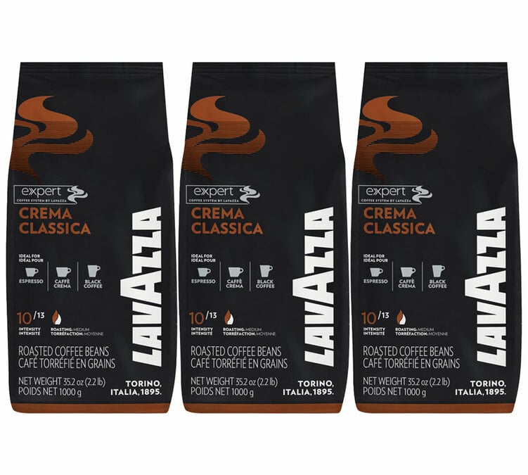 cafe en grain lavazza cafe italien crema classica