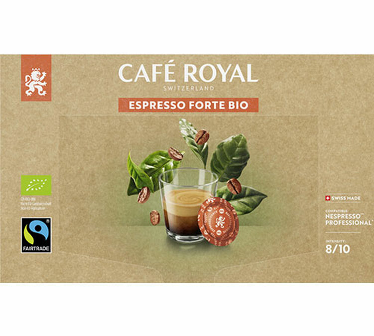 capsules compatibles nespresso pro espresso forte bio cafe royal
