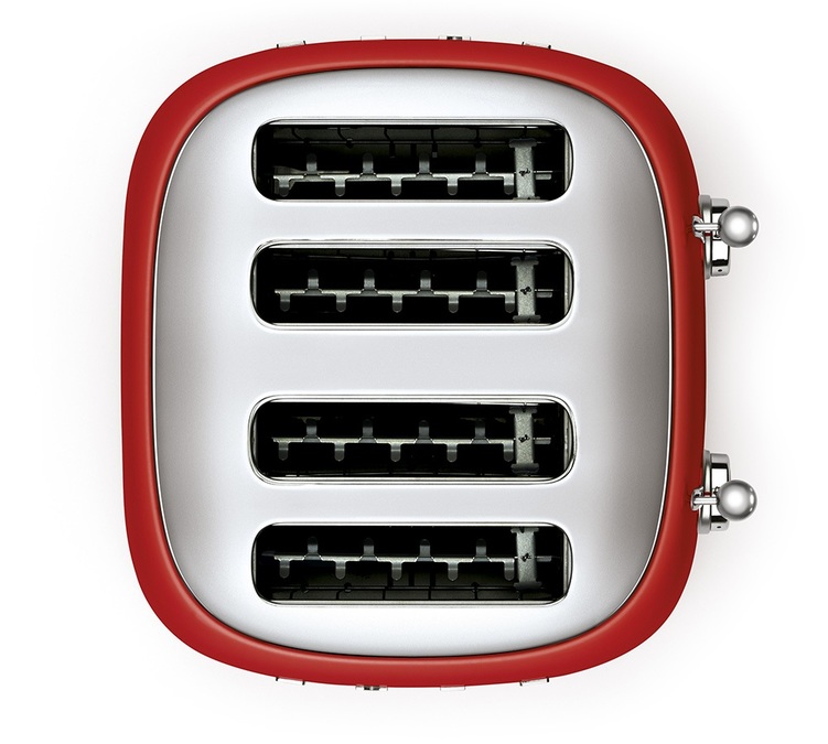 grille pain smeg rouge 4 tranches