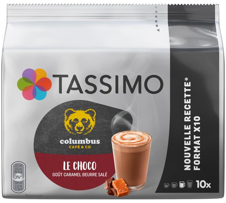Tassimo Columbus chocolate salted caramel pods indulgent drink x10 T-Discs