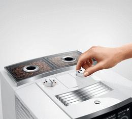 machine a cafe a grain Jura J8 twin moulin a cafe diamond white