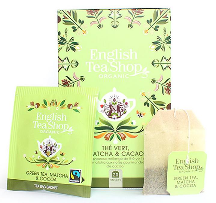 the vert matcha et cacao en sachet english tea shop