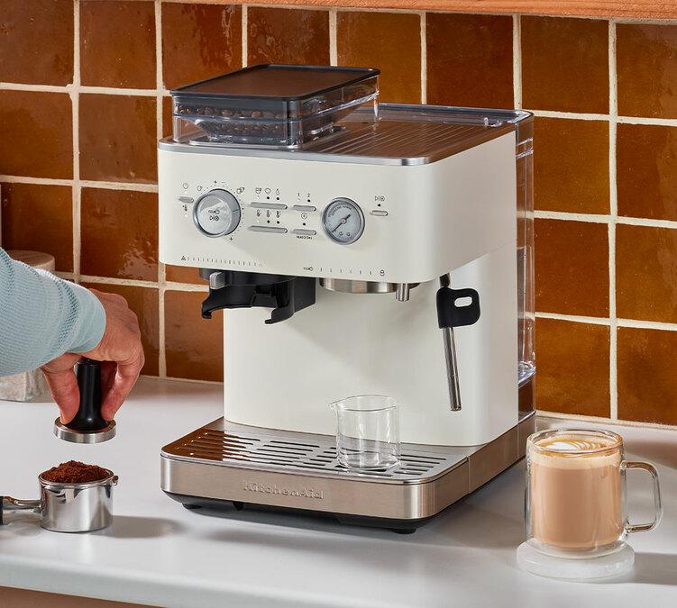ugello vapore macchina da caffe kitchenaid semi automatica beige