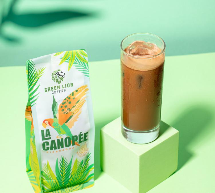 caff&egrave; in grani green lion coffee la canopee ricetta bevanda fresca