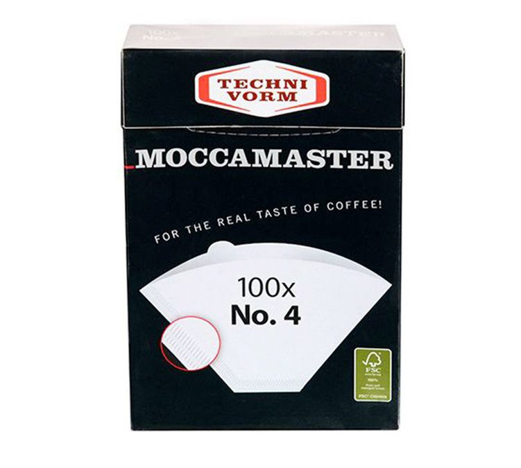 Moccamaster Technivorm filtri carta No. 4 x 100