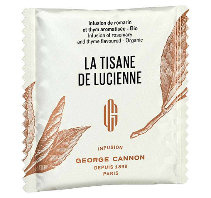 sachet infusion bio tisane de lucienne george cannon