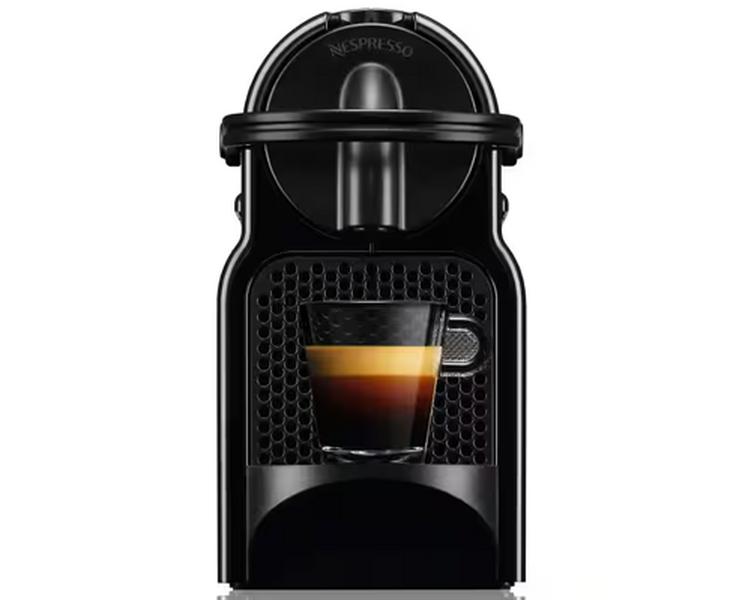 macchina capsule nespresso inissia nera en80b delonghi lato