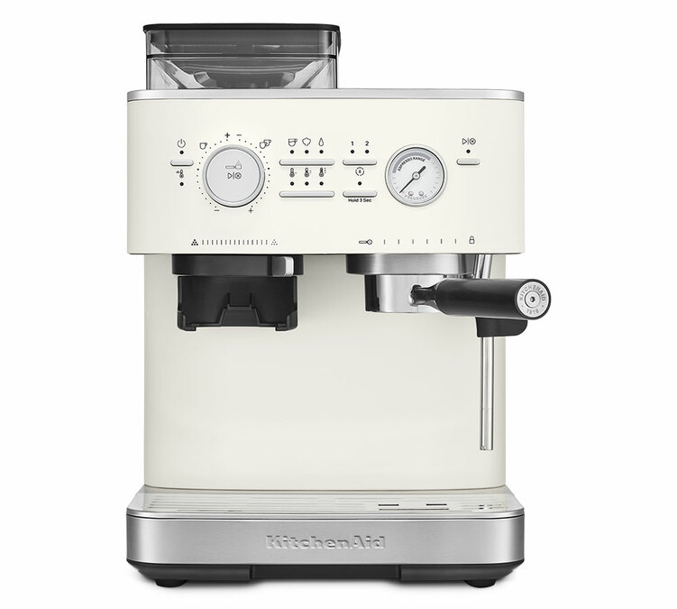 macchina da caffe kitchenaid semi automatica beige