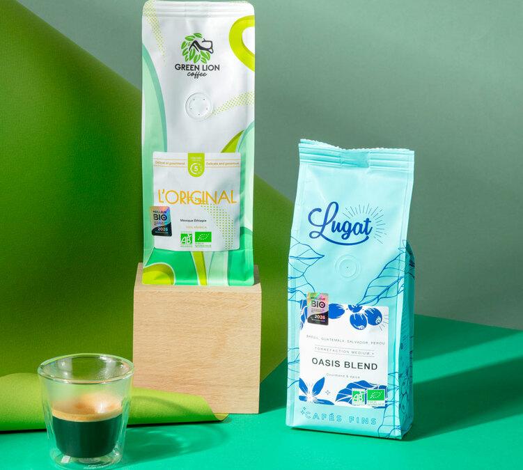 pack duo cafe en grain bio 2 x 250 g medaille meilleur produit bio 2026 maxicoffee