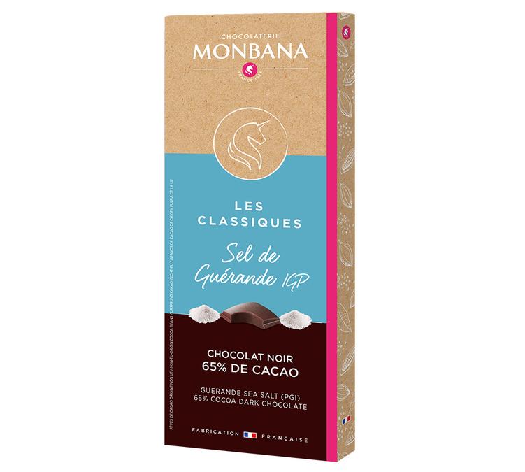 tablette chocolat noir sel de guerande monbana