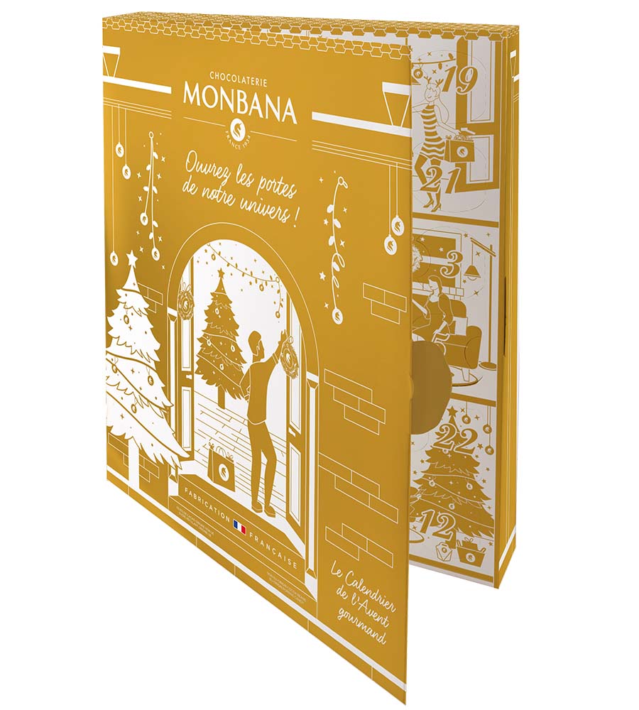 chocolat noel calendrier de lavent monbana