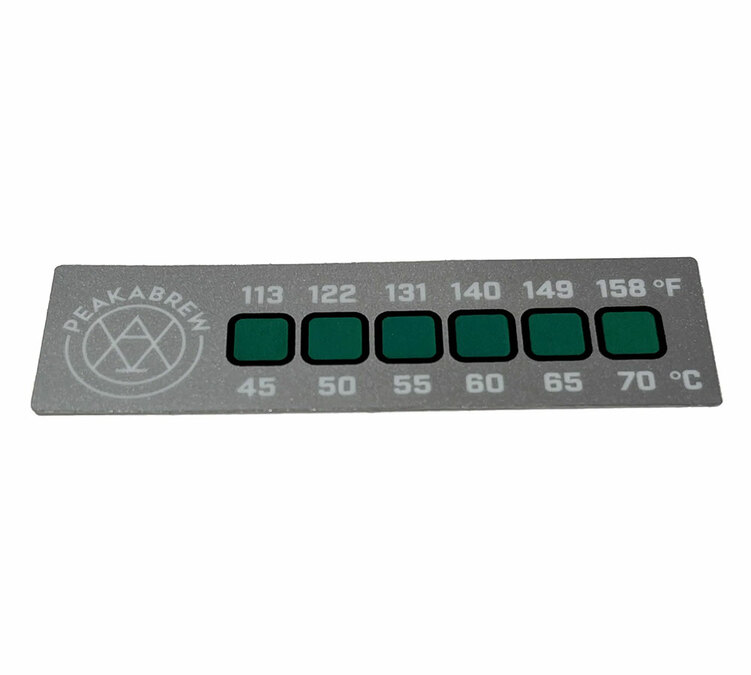 peakabrew adhesive thermometer for milk jugs