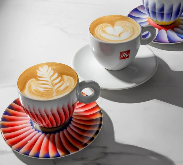 illy cup and coffee