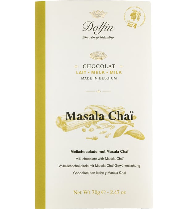 Dolfin Milk Chocolate and Masala Chai Bar