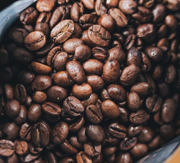 dark-roasted coffee beans reminiscent of Italian coffee