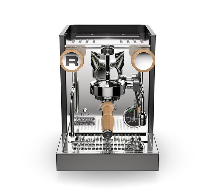 Machine expresso ROCKET Appartamento TCA inserts bois et panneaux noires