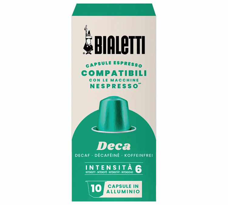capsule alluminio bialetti decaffeinato per nespresso