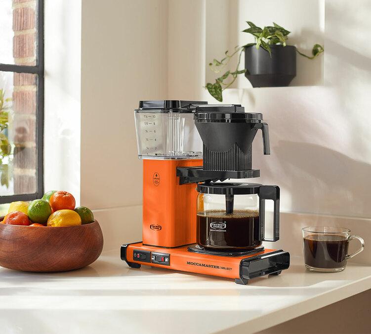 caffetiera filtro moccamatster arancione