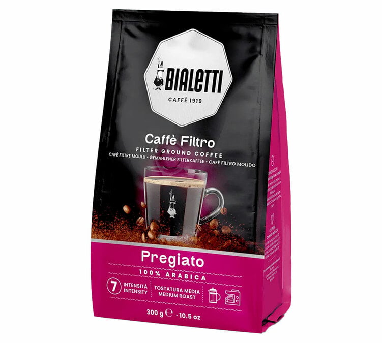 caffe macinato per filtro bialetti pregiato 300 g
