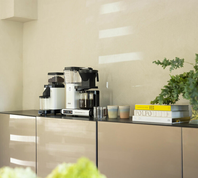 cafetiere filtre moccamaster coloris blanc mat