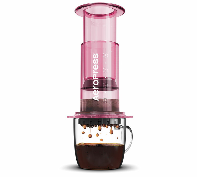 AeroPress Clear pink