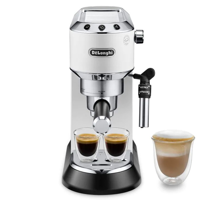Machine expresso DeLonghi Dedica EC695.W blanche