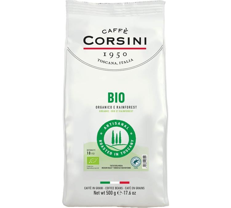 organic coffee beans corsini 500g origin central america africa