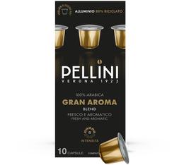 Pellini Gran Aroma Nespresso Original Compatible Capsules 10 Aluminium Capsules
