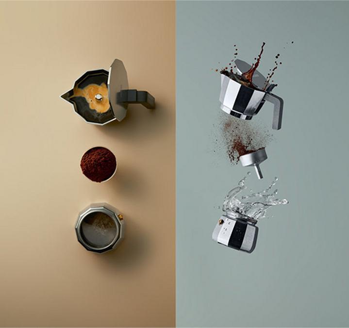 cafetiere italienne moka alessi chipperfield trois tasses
