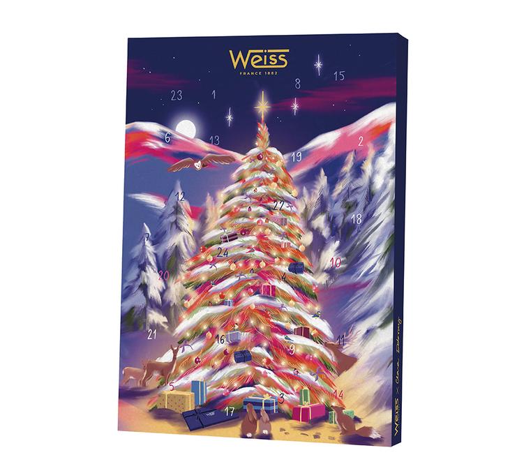 weiss advent calendar 2026 packaging