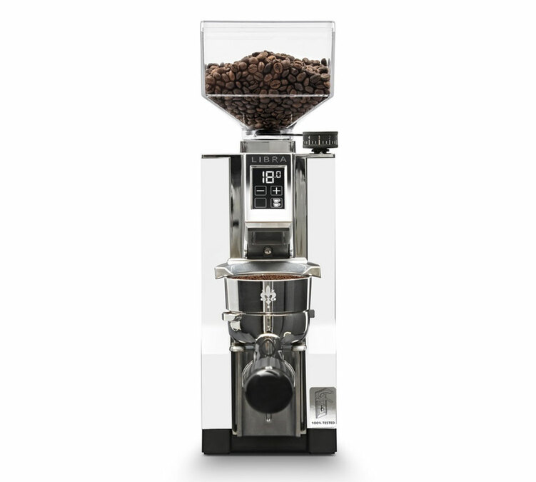 macinacaffe eureka mignon libra bianco con bilancia