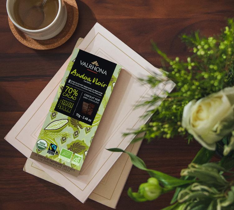 VALRHONA - Tablette Noir Andoa 70% Organic Fair Trade - 70g