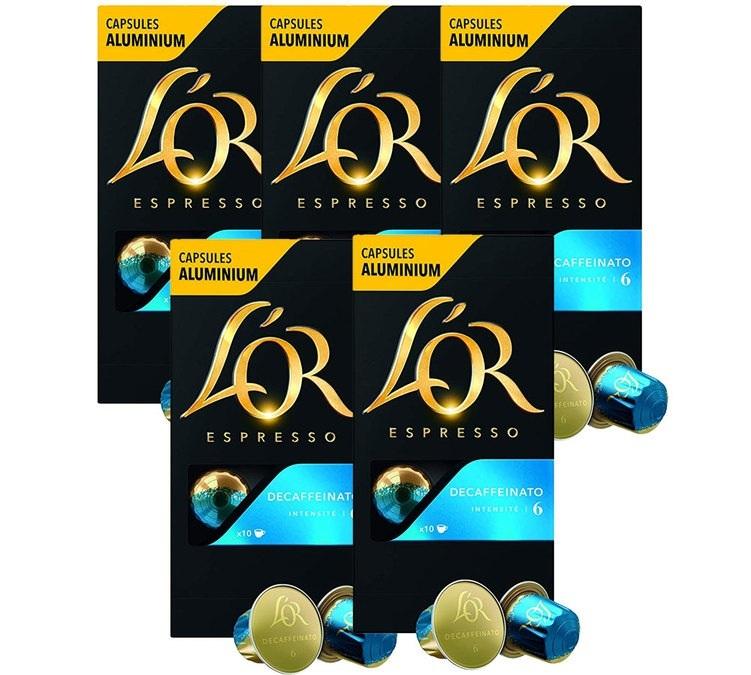 l'or espresso decaffeinato nespresso capsules