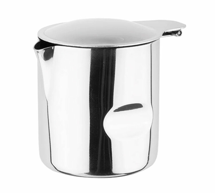 Petit pot &agrave; lait MOTTA en inox avec couvercle 15 cl