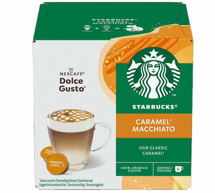 Nescaf&eacute;* Dolce Gusto* Compatible Pods Latte Macchiato Caramel STARBUCKS