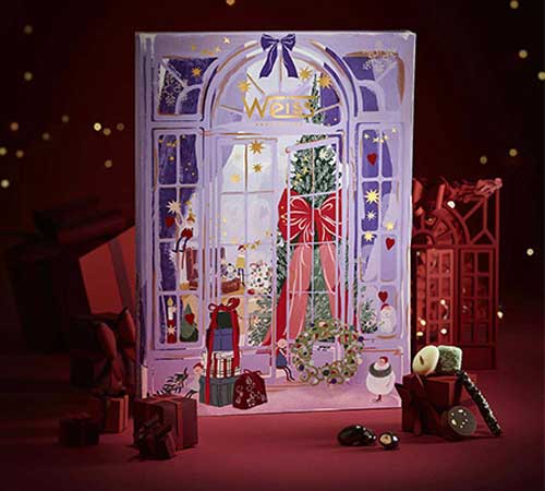 calendrier de lavent chocolat weiss