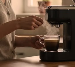 espresso with Pellini Top coffee beans
