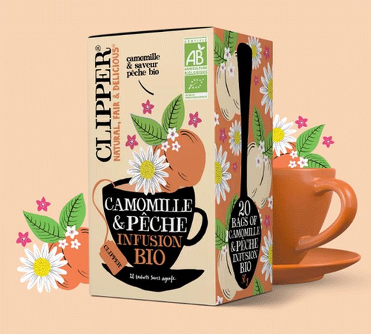 clipper infusion peach chamomile