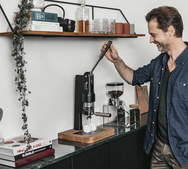 SUPERKOP Black Lever Espresso Machine