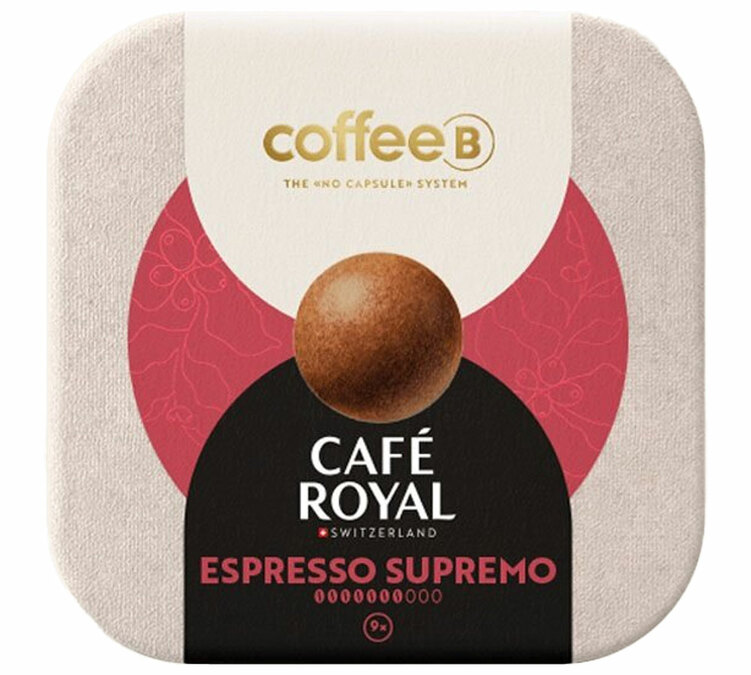 9 sfere coffee balls espresso supremo per coffee b di caf&eacute; royal