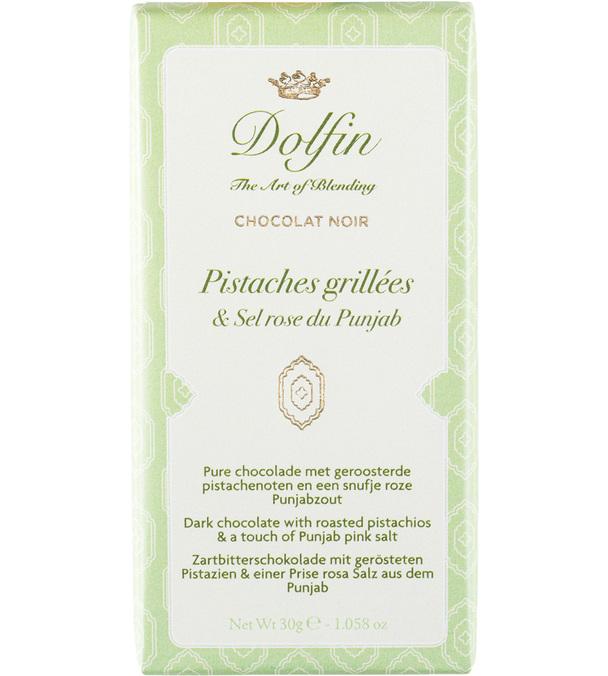 tablette chocolat noir pistaches grillees dolfin