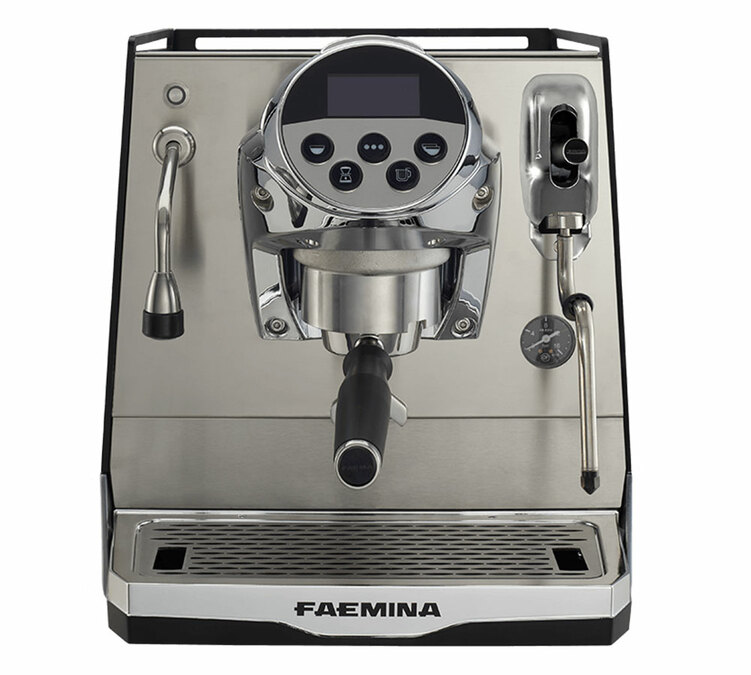 Machine expresso FAEMA Faemina noir/anodis&eacute; clair