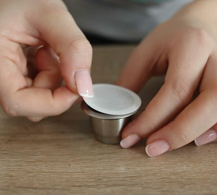 coperchi per capsule ricaricabili compatibili con nespresso caps me