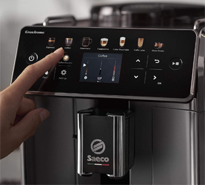 Design elegant machine a cafe grain Saeco Gran Aroma