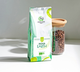 caff&egrave; in grani bio nova earth green lion coffee 250g